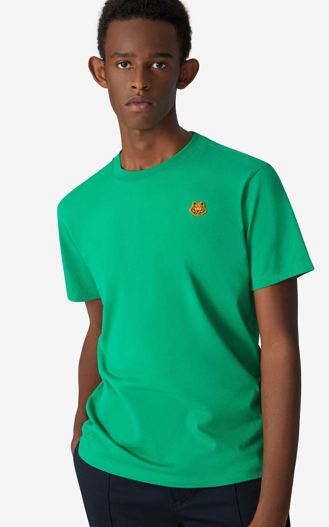 Camisetas Kenzo Tiger Crest Hombre Verde - SKU.4110368